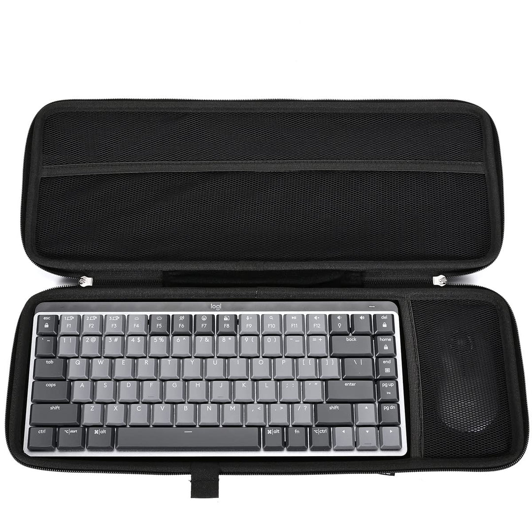 RAIACE Hartschalenkoffer für Logitech MX Mechanical Mini Wireless Illuminated Keyboard und Anywhere