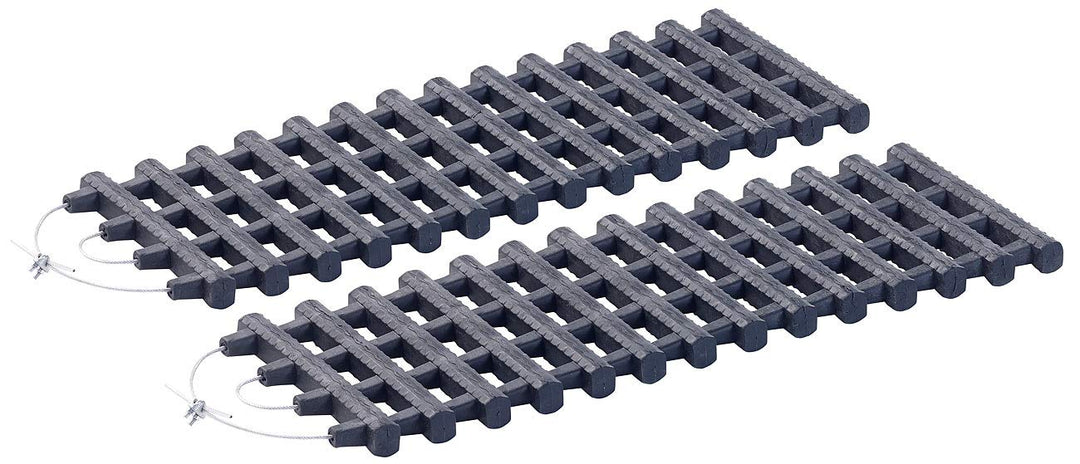 Lescars Anfahrhilfe Sand: 2er-Set Kfz-Anfahrhilfen mit Tragetasche, 60 x 22 cm (Auto Anfahrhilfe, An