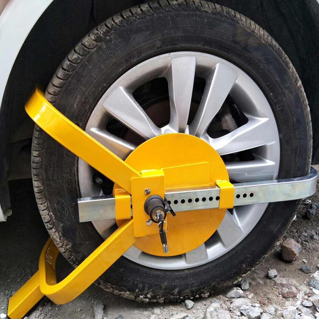 MorNon Immobiliser Radkralle Parkkralle 13-15 Zoll Stahl Radschlos Diebstahlsicherung Wheel Clamp Ca