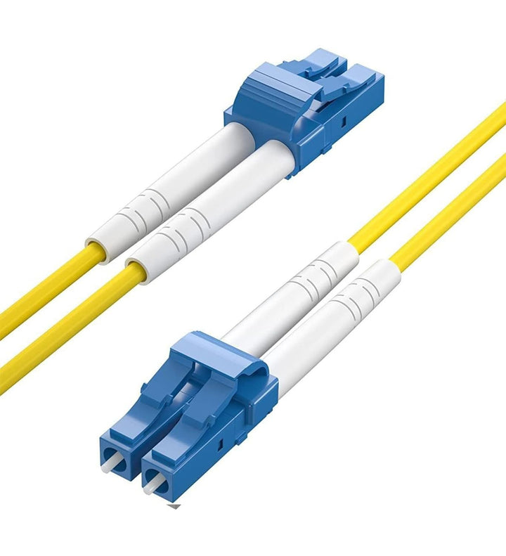 H!Fiber.com OS2 LC auf LC Duplex Glasfaser Patchkabel, Singlemode Jumper, 1-meter(3.3ft), 10 pack 1m