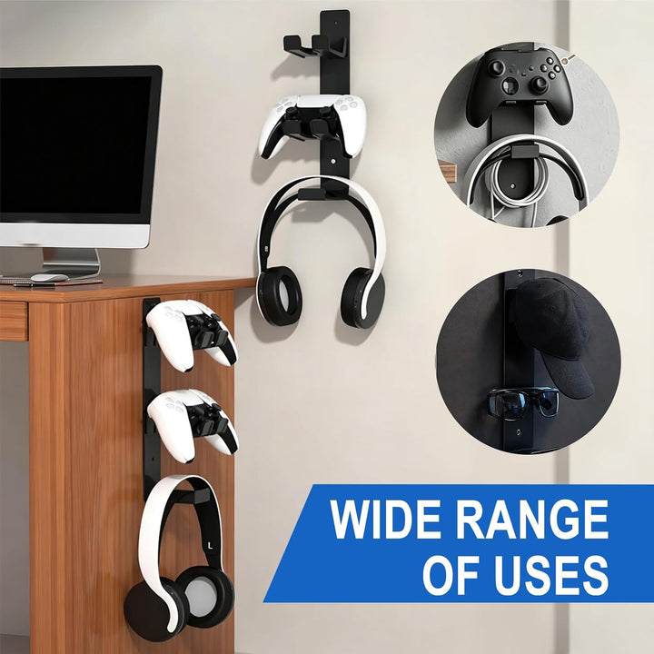 Kopfhörer Controller Wandhalterung, 3 Ebenen Controller Halterung, Headset Halterung, Kompatibel mit