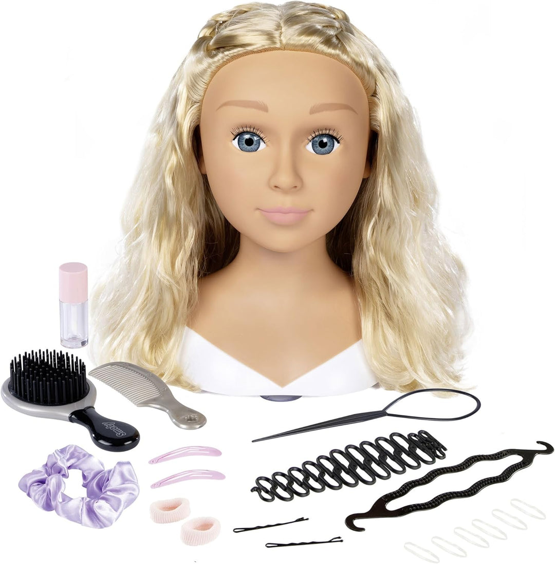 Smoby Grosser Friseur-Stylingkopf + Haarschmuck-Zubehör
