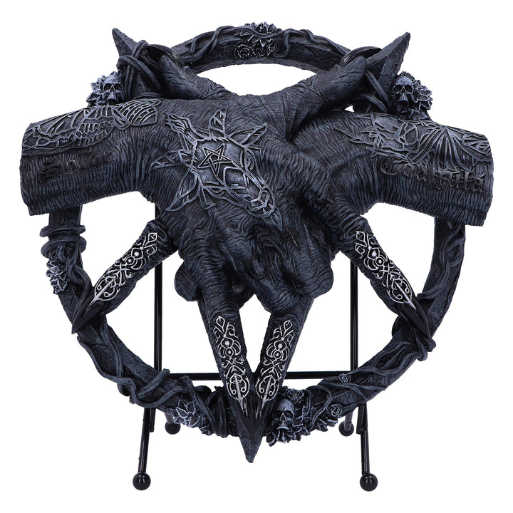 Nemesis Now, Schwarz, Hold of Baphomet, freistehend, 24,5 cm, Harz Einzelbett, Einzelbett
