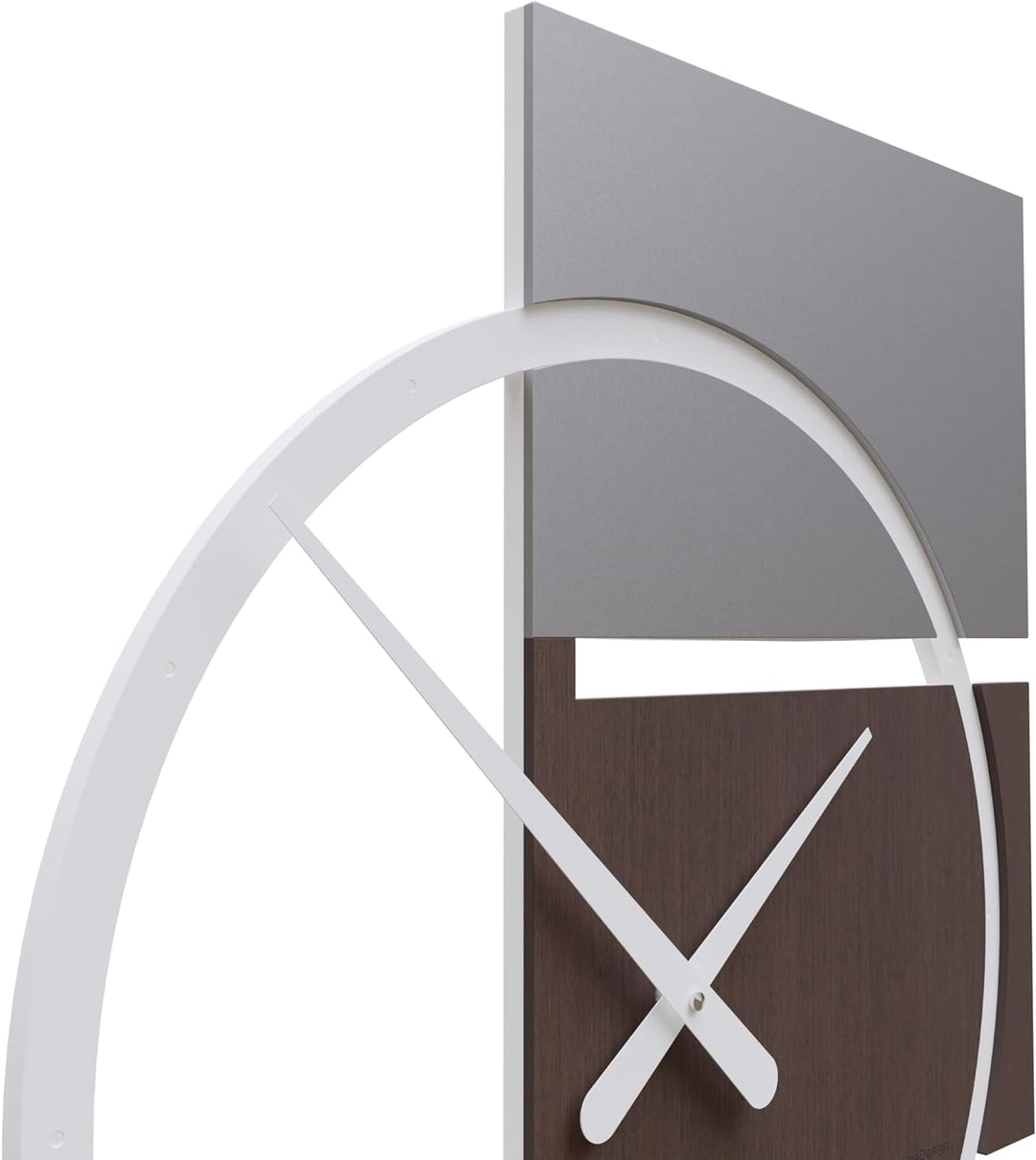 CalleaDesign 45 cm Adam Wanduhr aus Wengé-Eiche Wengé Eiche, Wengé Eiche