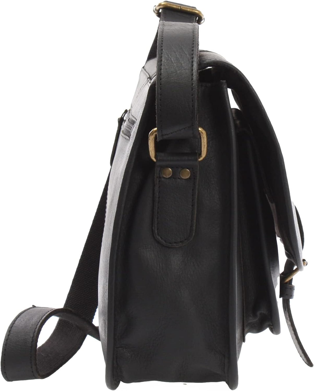 LECONI Umhängetasche Schultertasche für Damen Freizeittasche aus Büffelleder Damentasche Ledertasche