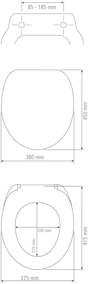 WENKO WC-Sitz Samoa, Premium-Duroplast Design-Toilettensitz mit Easy-Close Absenkautomatik & Fix-Cli