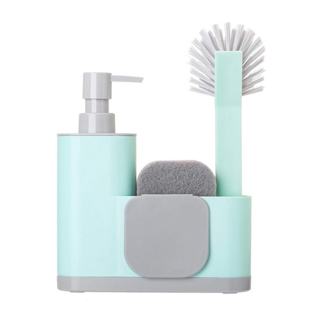 Vigar Monobloc Spülbecken Organizer mit Seifenspender, 4 Stück 4 Stück Türkis, 4 Stück Türkis