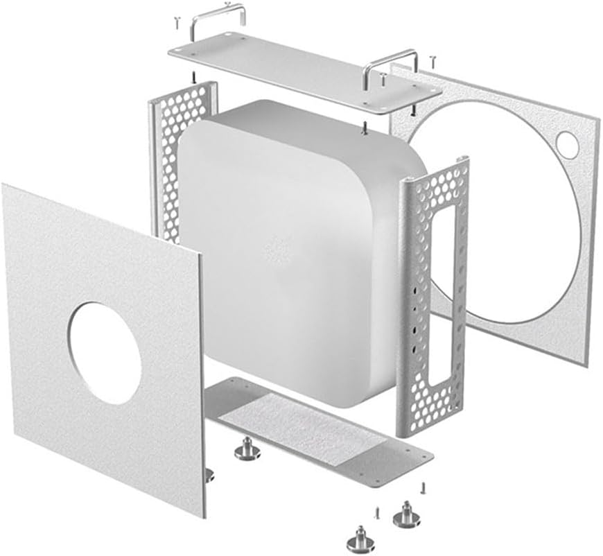 Desktop-Ständer, Aluminium-Chassis-Ständer, Chassis-Ständer für Mac, Mini M-4, Aluminium-Legierung,