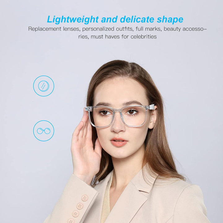 ASHATA Bluetooth-Brille, wasserdichte IP65-Sonnenbrille, Kabellose Musikbrille mit Elektronischer To
