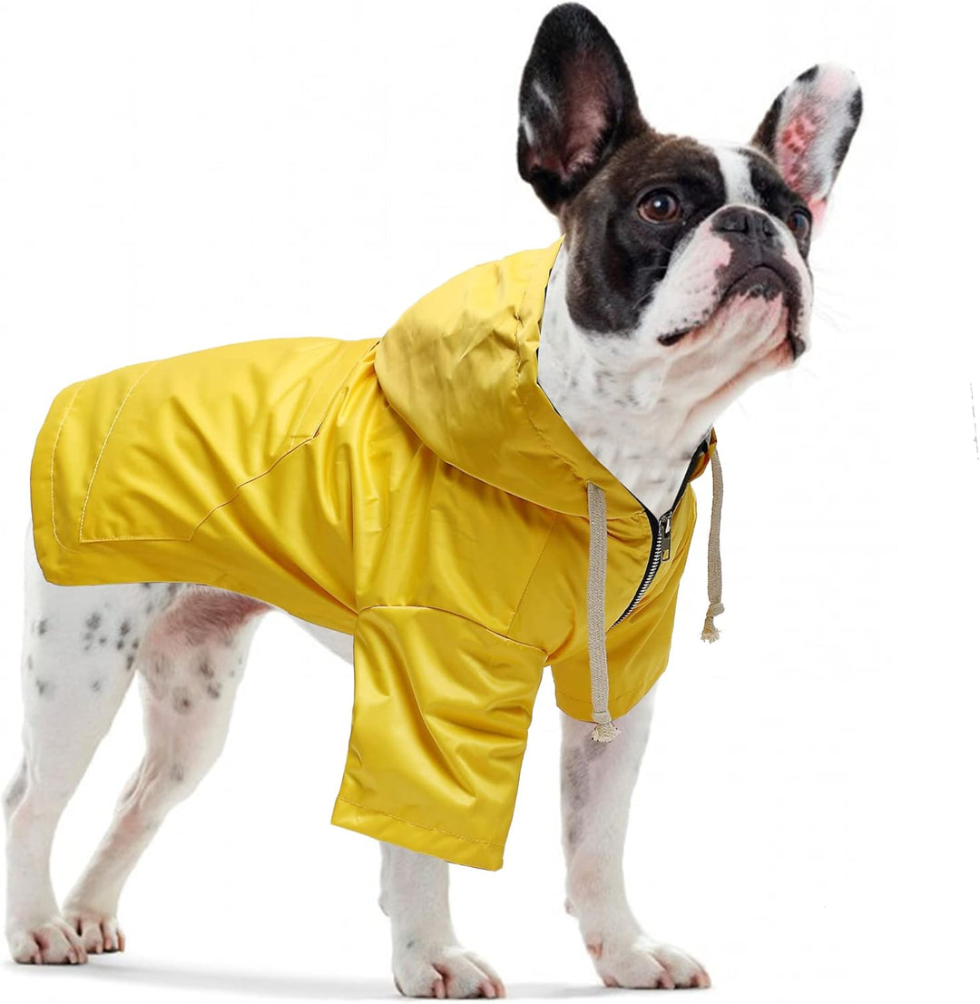 Pethiy Premium hunderegenmantel,Wasserdicht Hundemantel mit Kapuze Hundebekleidung Hunde Regenjacken