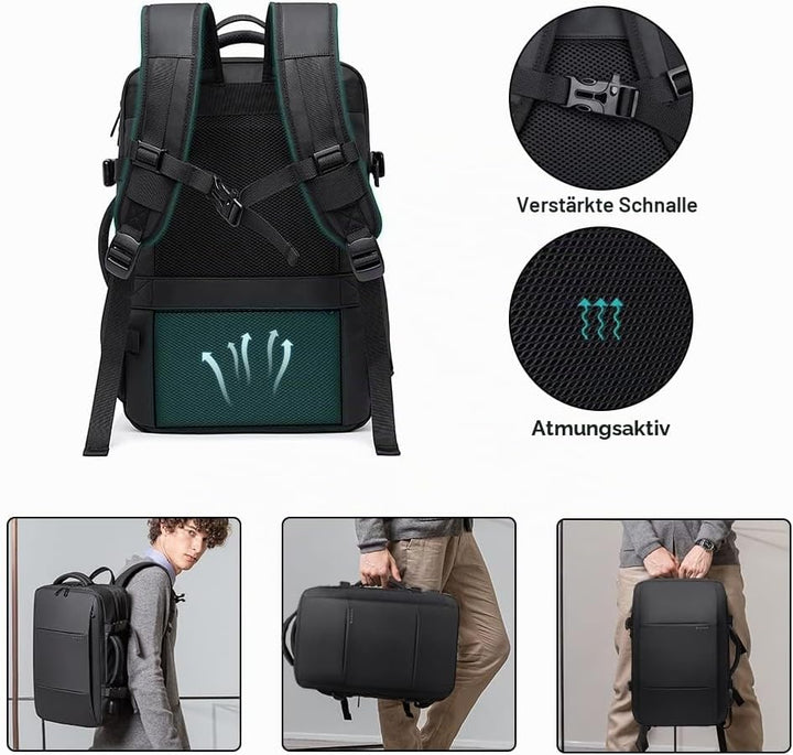 BANGE Reiserucksack, Handgepäck Rucksack Strapazierfähige Convertible Duffle Bag Fit für 17,3-Zoll-L