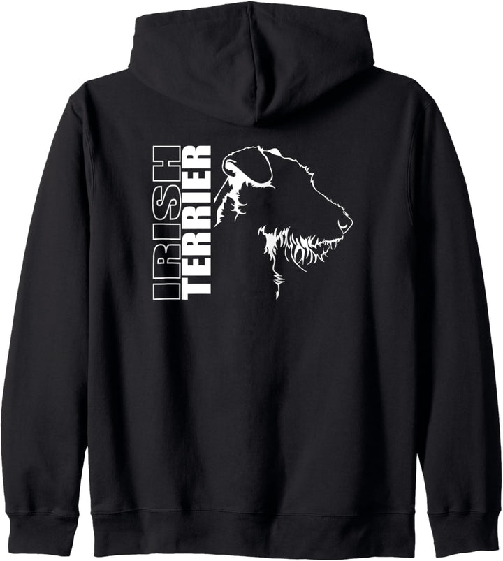 Irish Terrier Profil Hunderasse Hund Hunde Kapuzenjacke
