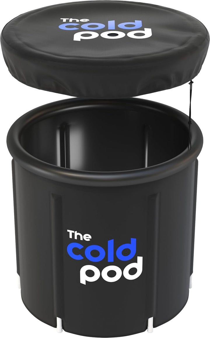 Eisbad Tonne für Athleten mit Abdeckung, 75cm tragbares Ice Bath tub für Kryotherapie, The Cold Pod
