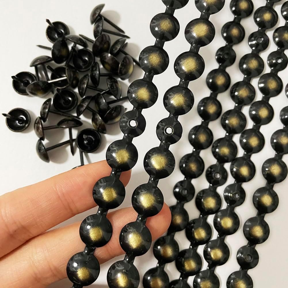 Let's Decorate, 10 Meter D11 mm verkupferte dekorative Nagelstreifen/Nagelkopfverzierungen, Sofazube