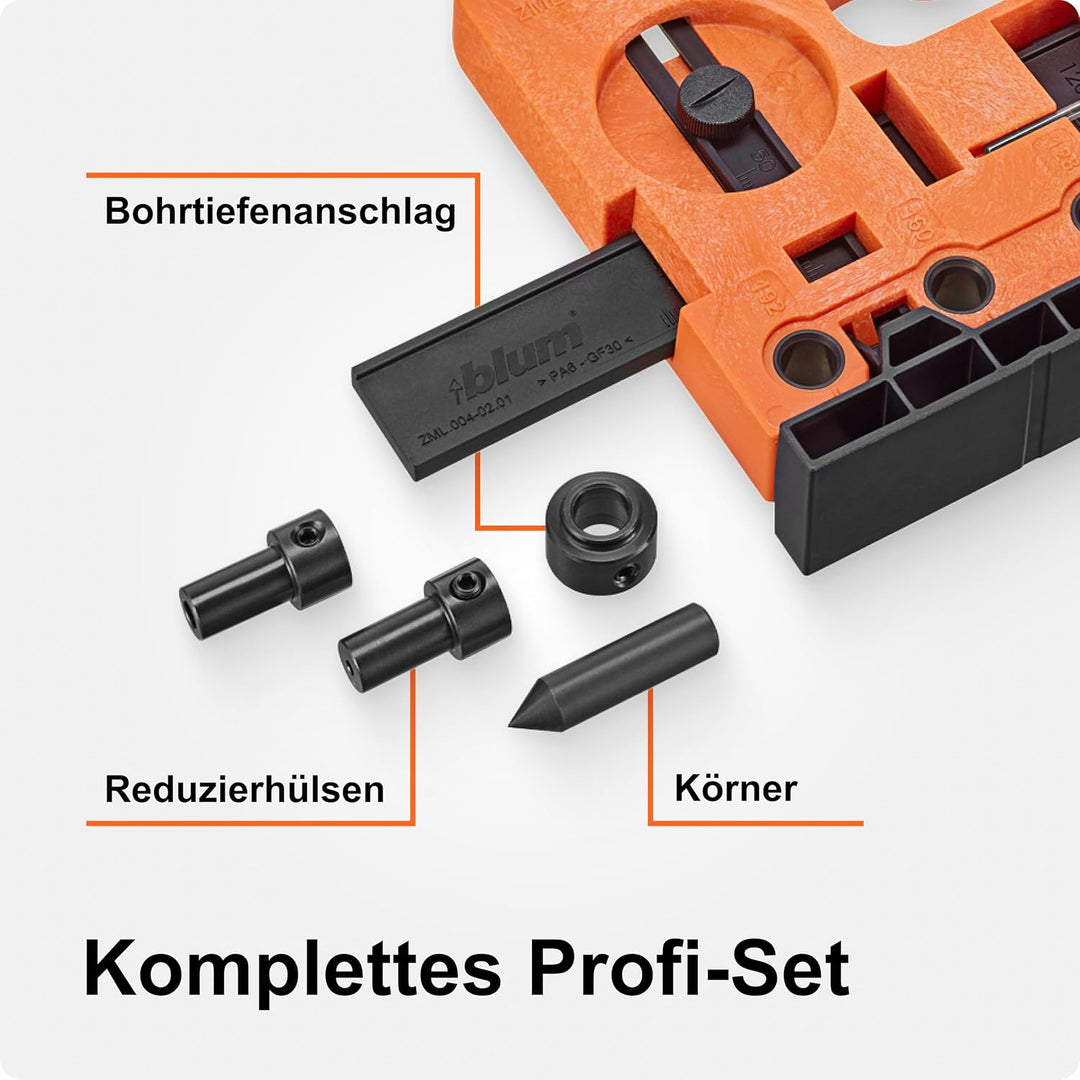 BLUM Universal-Bohrlehre ZML.0040.02, Kunststoff/Stahl