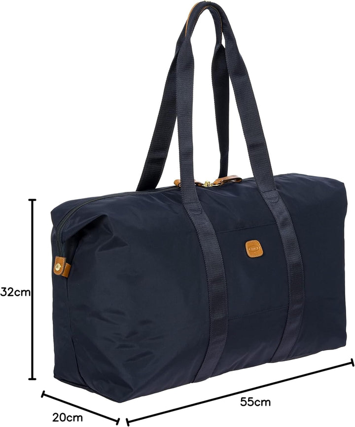 BRIC'S - Grosse Faltbare 2-in-1-reisetasche Aus Nylon Ocean Blau, Ocean Blau