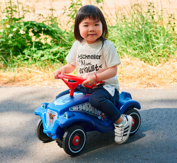 BIG-Bobby-Car Classic Ocean - Kinderfahrzeug mit Aufklebern in Ozean Design, für Jungen und Mädchen,