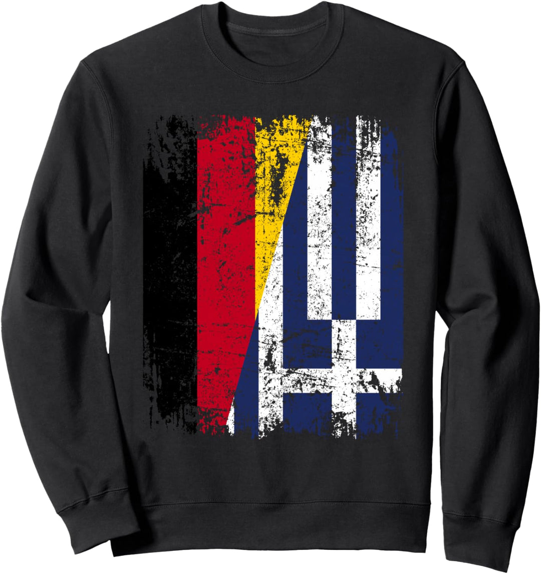 GRIECHENLAND DEUTSCHLAND Flagge | Damen Herren Kinder Sweatshirt