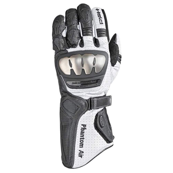 Held Phantom Air Handschuh - Känguruleder - Aramid - Für Motorradfahrer 6 Schwarz/Weiss, 6 Schwarz/W