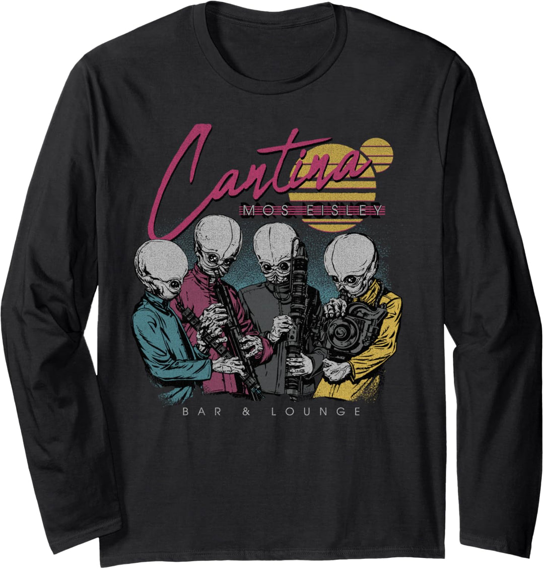 Star Wars Cantina Miami Text Langarmshirt
