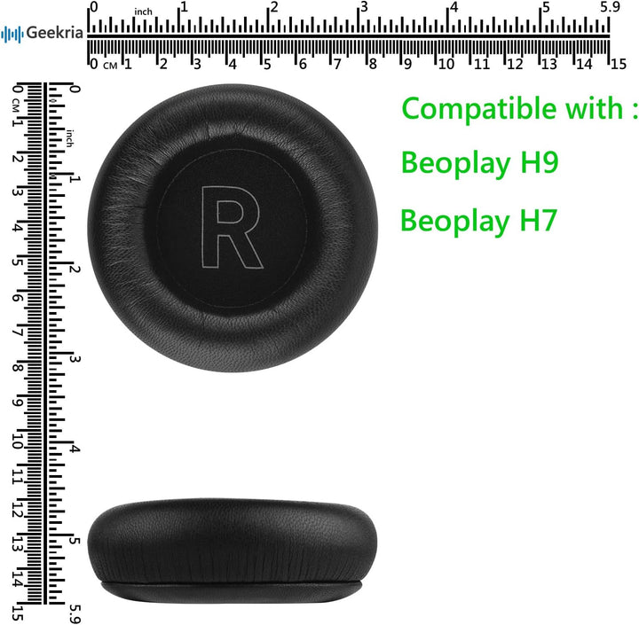 Geekria Elite Sheepskin Ersatz-Ohrpolster für Bang & Olufsen Beoplay H9, H9i, H7 Kopfhörer Ohrpolste