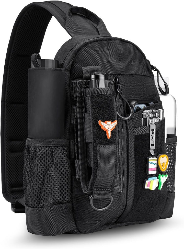 VIPERADE CHS1 EDC Brusttasche Herren Schultertasche,Leichter Sling Bag Klein Sling Rucksack mit vers