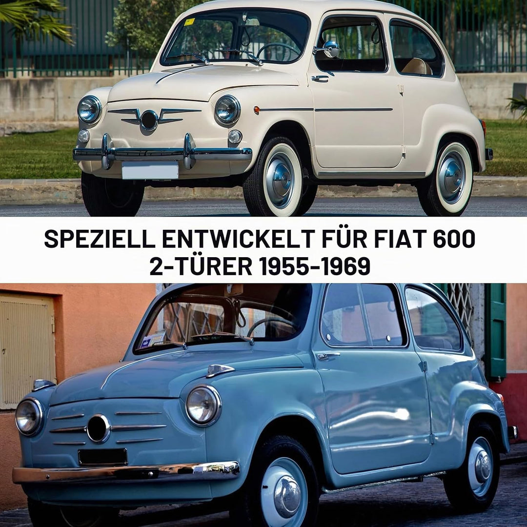Vollgarage Autoabdeckung Ersatz für FIAT 600 1955-1969, Auto Abdeckplane Autogarage Autoplane Ganzga