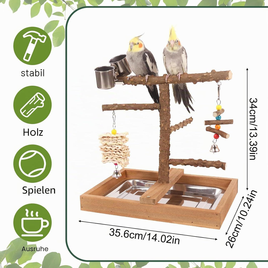 Vogelspielplatz Wellensittich Spielplatz Spielzeug, Grosser Vogel Spielplatz mit Sitzstangen Hängesp