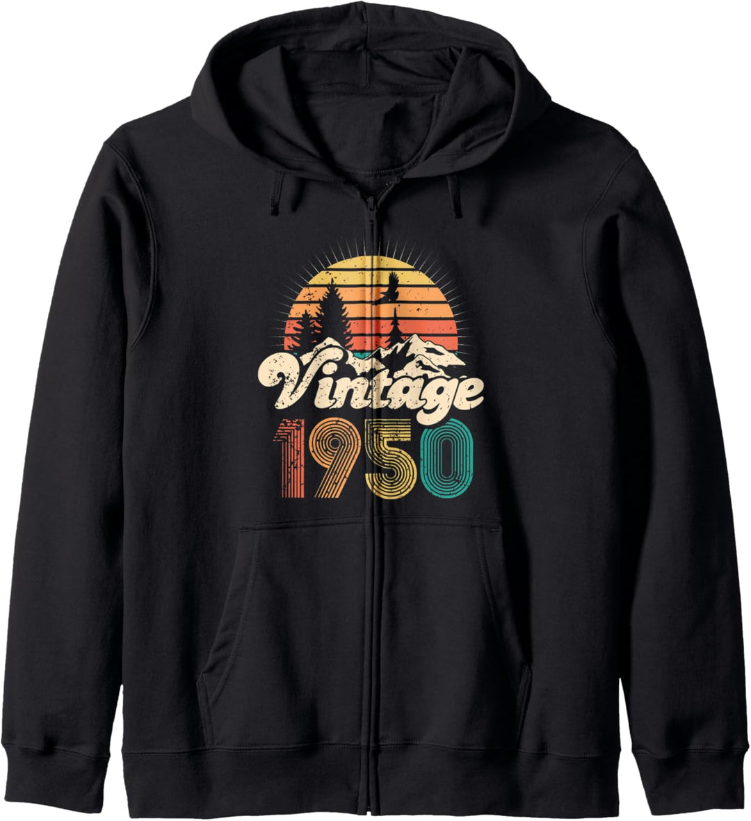 70. Geburtstag Geschenk Männer Frauen - Vintage 1950 Kapuzenjacke