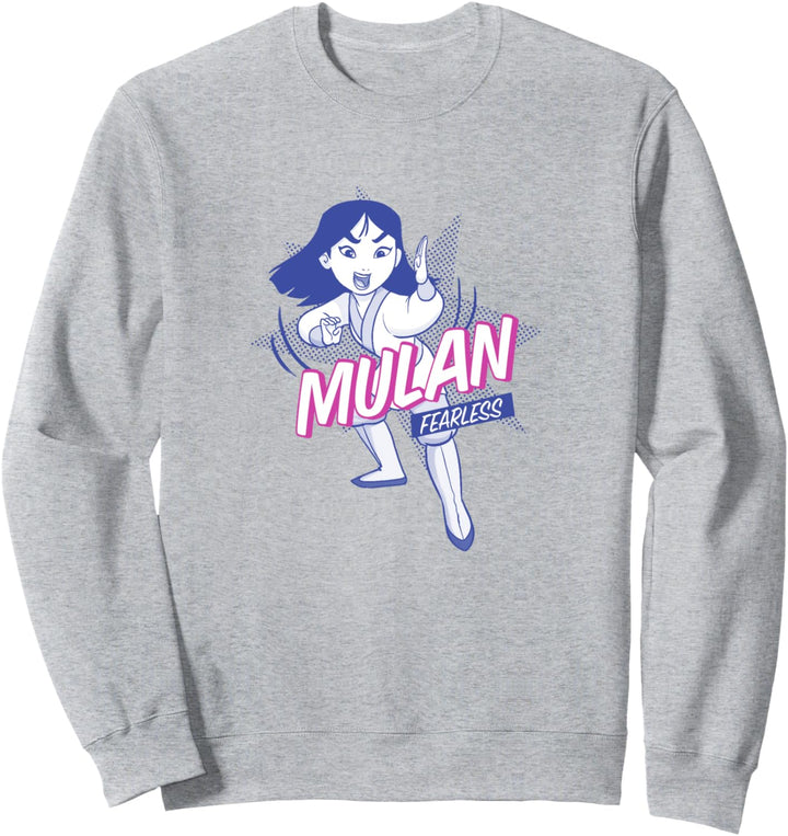 Disney Mulan Fearless Vintage Cartoon Sweatshirt