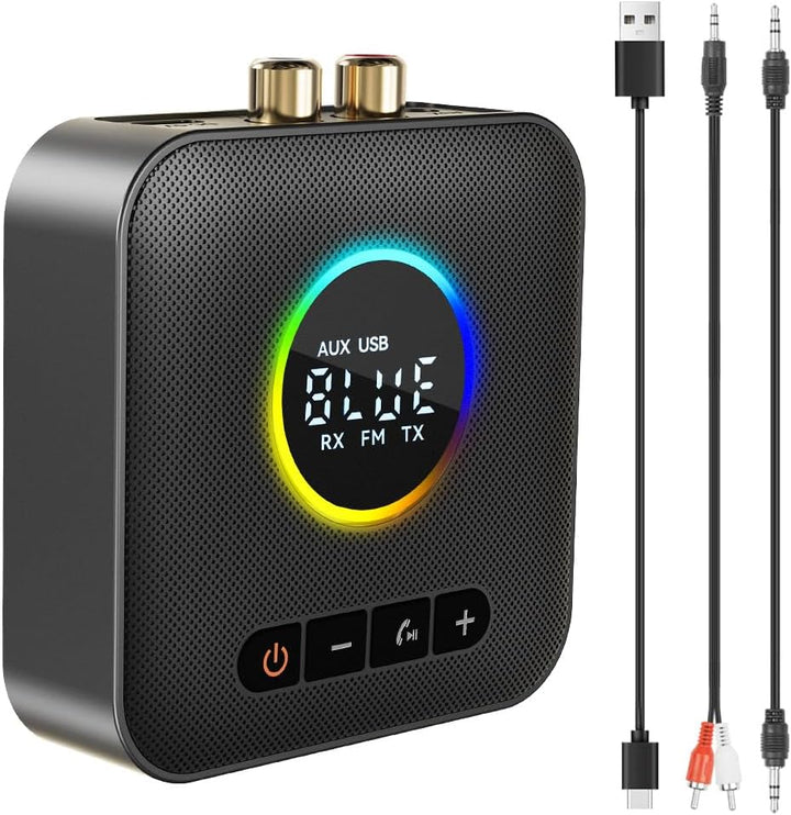 AXFEE Bluetooth 5.4 HiFi Empfänge, 2-in-1 Bluetooth 5.4 Sender & Empfänger, für Musik-Streaming-Soun