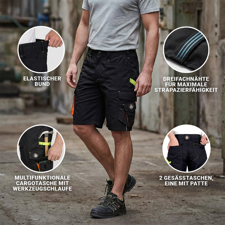 Prisma Arbeitsshorts - Kurze Arbeitshose Herren - Kurze Arbeitshosen Herren - Herren Cargohose Kurz