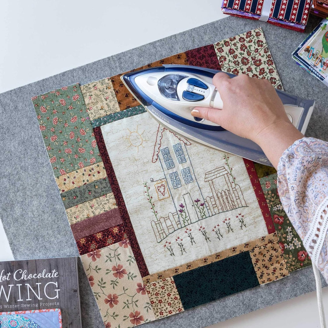 Wollpressmatte zum Quilten 45,7 x 61 cm plus 25,4 tragbare Grösse, Dicke Quilter Bügelunterlage für