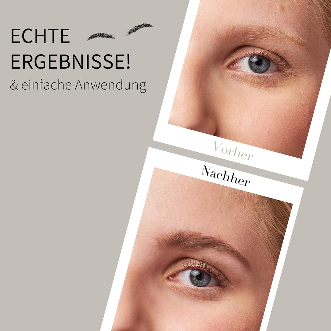 fleeky Tint Kit Light Brown - DIY Set fürs Färben von Gesichtshärchen wie Augenbrauen, Barthaaren et