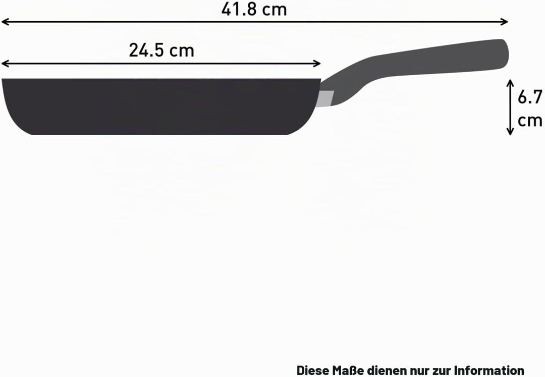 Tefal Explore Stone Bratpfanne 24 cm, Antihaftbeschichtung in Steinoptik, hohe Widerstandsfähigkeit,