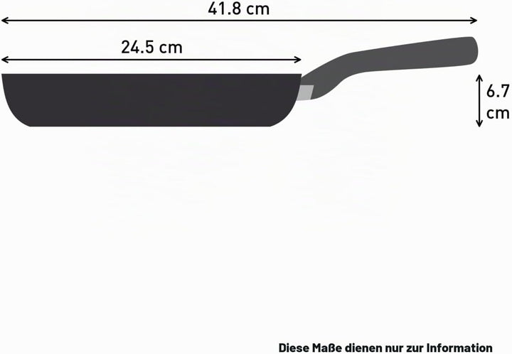Tefal Explore Stone Bratpfanne 24 cm, Antihaftbeschichtung in Steinoptik, hohe Widerstandsfähigkeit,