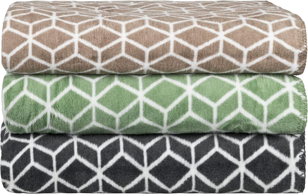 Moon 3D Luxus Kuscheldecke Wolldecke 150x200-beige, Beige
