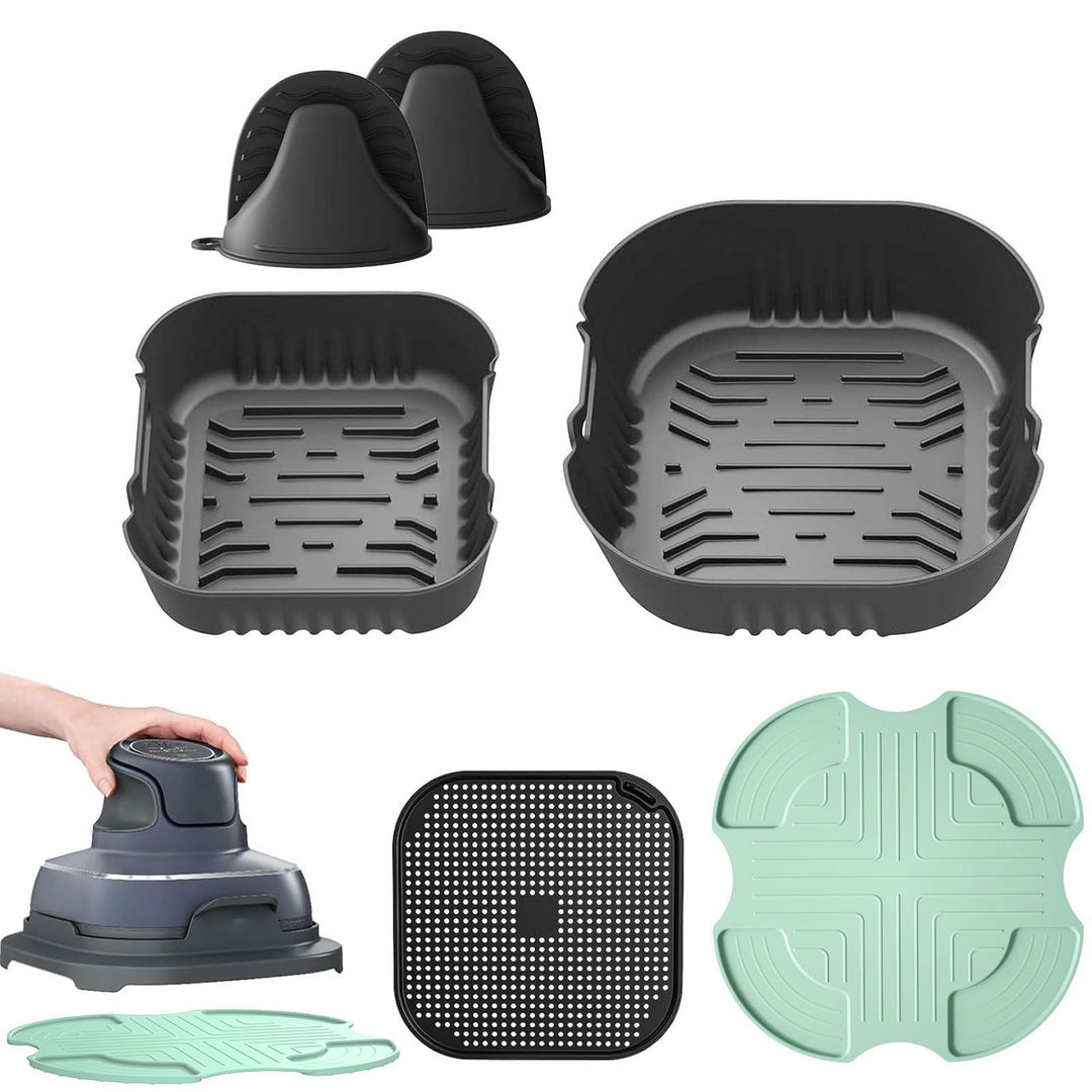 Airfryer Zubehör, kompatibel mit Ninja CRISPi Pro FN101EU – für Air Fryer/Heissluftfritteuse: Siliko