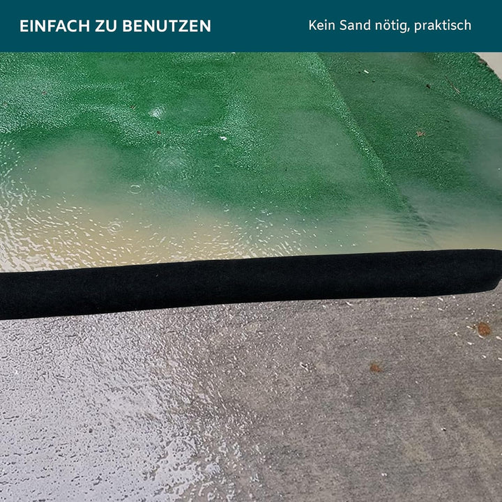 2 Stück 150CM wasseraktivierte Hochwassersperren für Haustüren, Wiederverwendbare sandlose Flutschut