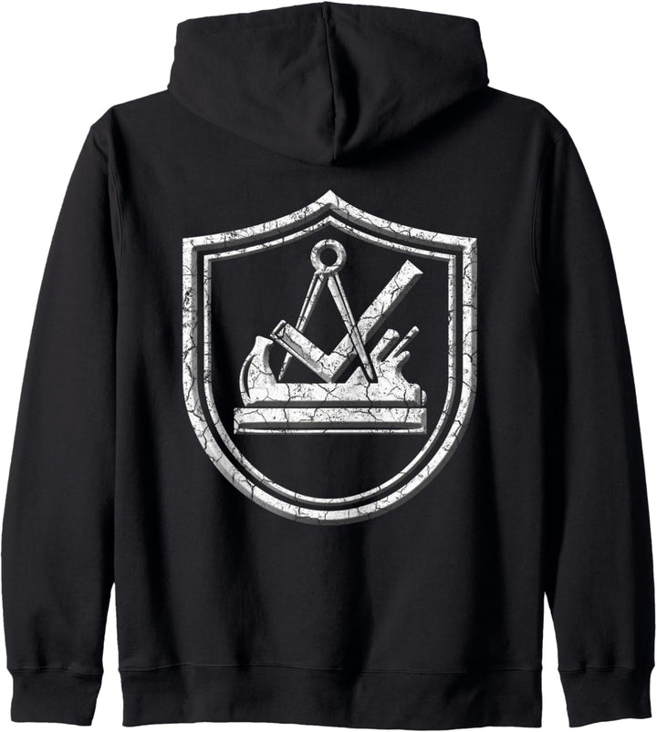 Tischler Schreiner Tradition Wappen Zunftzeichen Kapuzenjacke