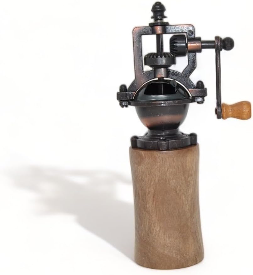 Holz Gewürzmühle - Gewürzmühle - mit Kurbel - Walnuss Geschenk handmade - Pfeffermühle - Salzmühle U