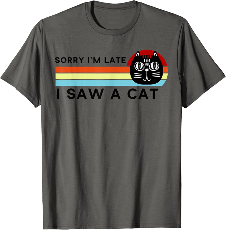 funny black cat gift sorry I can't I have plans with my cat T-Shirt