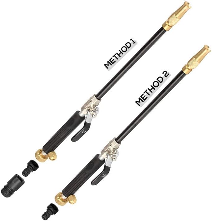 Bekasa Hochdruck Schlauchtülle Hochdruckreiniger, Waschstab ausziehbarer Gartenschlauch, Wassersprüh