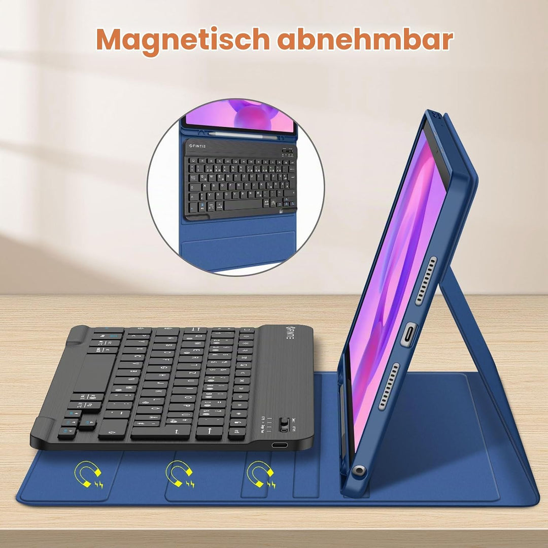 FINTIE Tastatur Hülle für Lenovo Idea Tab 11 Zoll 2025 (TB-336ZU/ TB-336FU), Soft TPU Rückseite Gehä