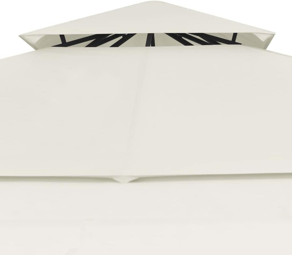 vidaXL Pavillon mit Doppelt Erweiterten Dächern Festzelt Partyzelt Gartenpavillon Gartenzelt Bierzel