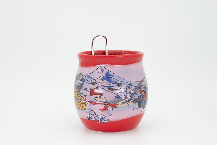 Feuerzangentasse 1er-Set, Rot/Winter - für Feuerzangenbowle Rot / Winter, Rot / Winter