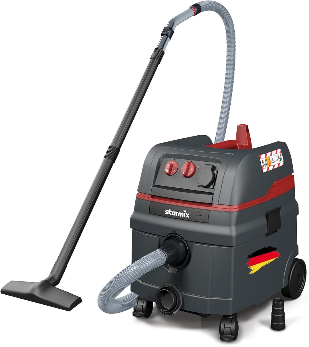 Starmix Nass- und Trockensauger Staubsauger ISC M-1625 Safe, hochwertiger Sauger für Baustelleneinsa