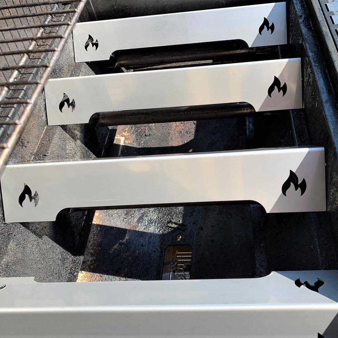 Grillrost.com Das Original Edelstahl Aromaschiene für Rösle - Brennerabdeckung für Videro G2 G3 G4 G