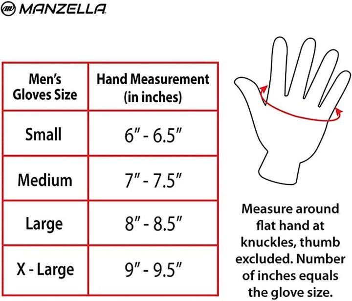 Manzella Herren Stretch Coyote Jagdhandschuh für kaltes Wetter, wasserdicht, Winddicht, Touchscreen-