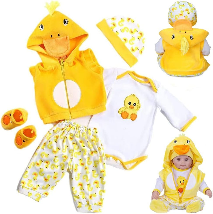 Scnbom Reborn Babys Kleidung lebensechte babypuppen Madchen for 17-24zoll wie echtes Puppen Toddler